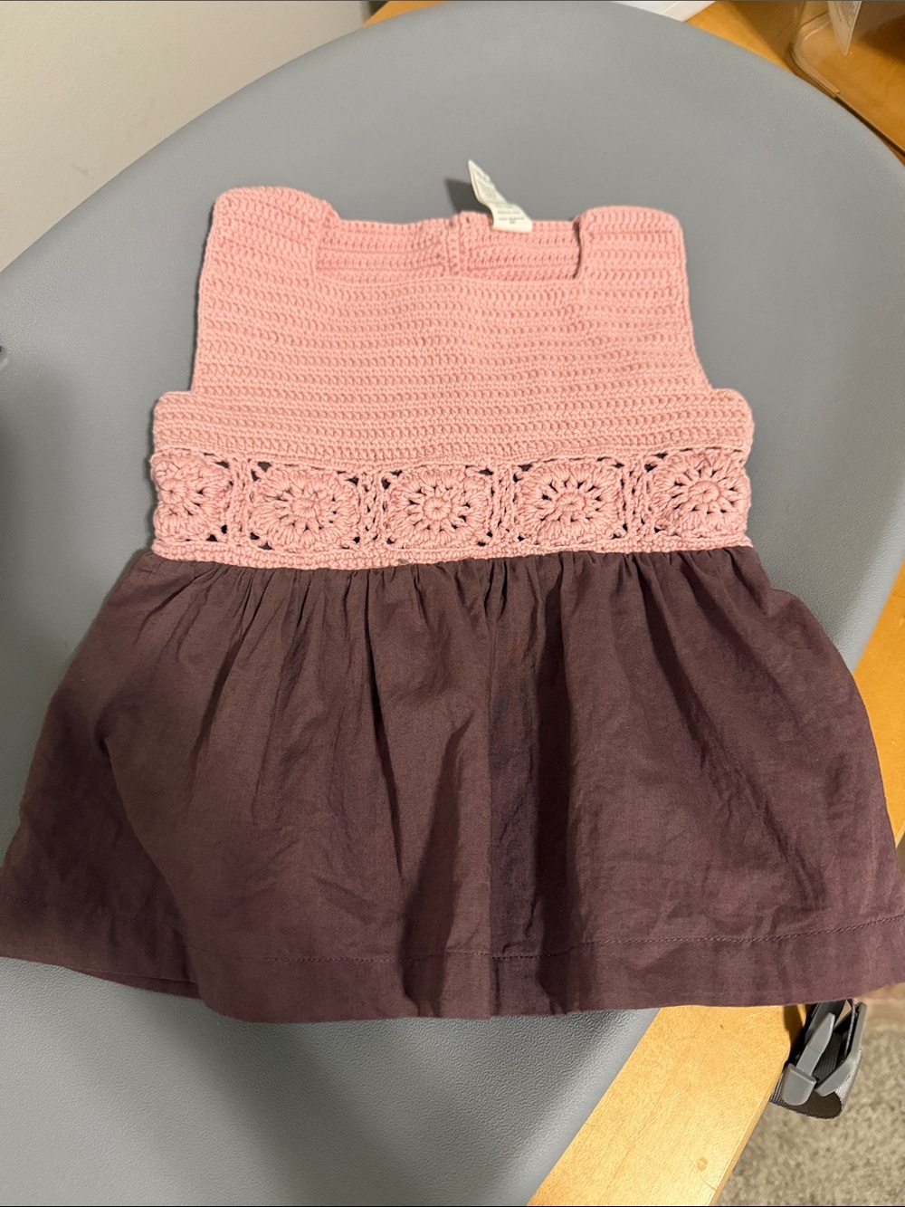 Kate Quinn with love from Africa crochet dress